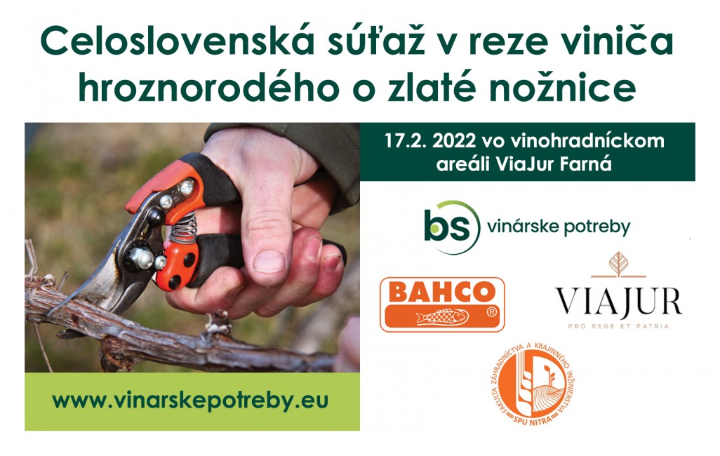 Celoslovenská súťaž v reze viniča hroznorodého 2022 o Zlaté nožnice