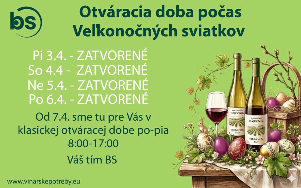 Otváracia doba počas Veľkonočných sviatkov !