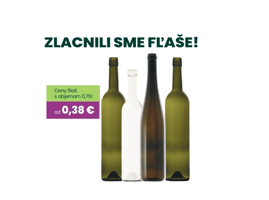 Zlacnili sme fľaše !