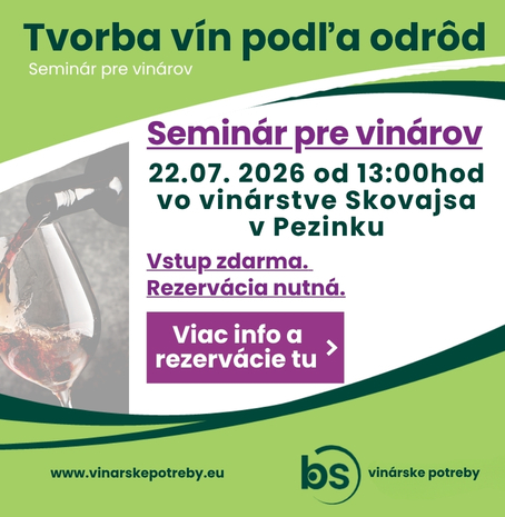 Seminár pre vinárov - Tvorba vín podľa odrôd