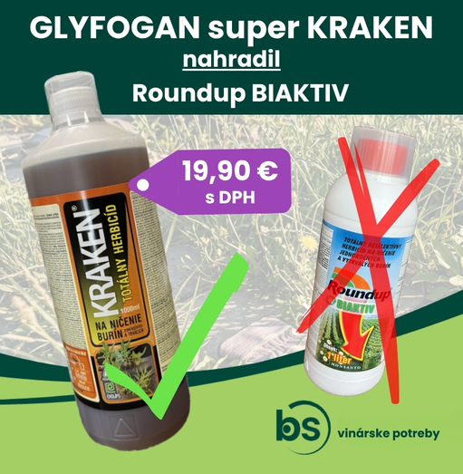 GLYFOGAN SUPER KRAKEN nahradil ROUNDUP BIAKTIV