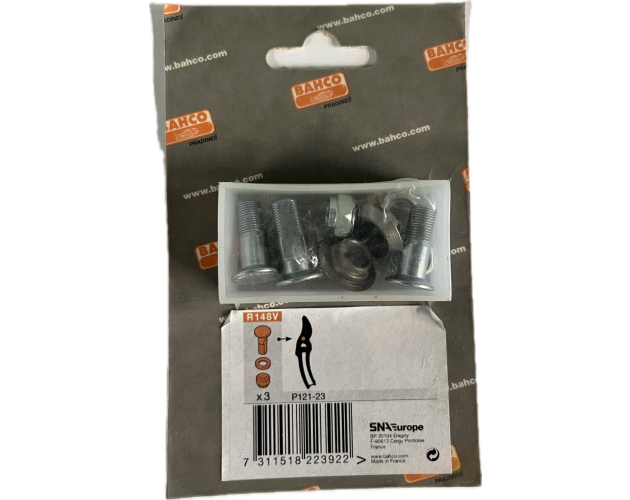Šróby náhradné R148V (pre P121-23) (3ks) BAHCO