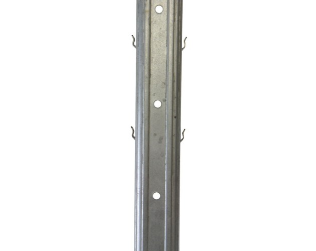 Stĺpik krajový, plechový, pozinkovaný ( 4,2 x 5 x 260 cm )