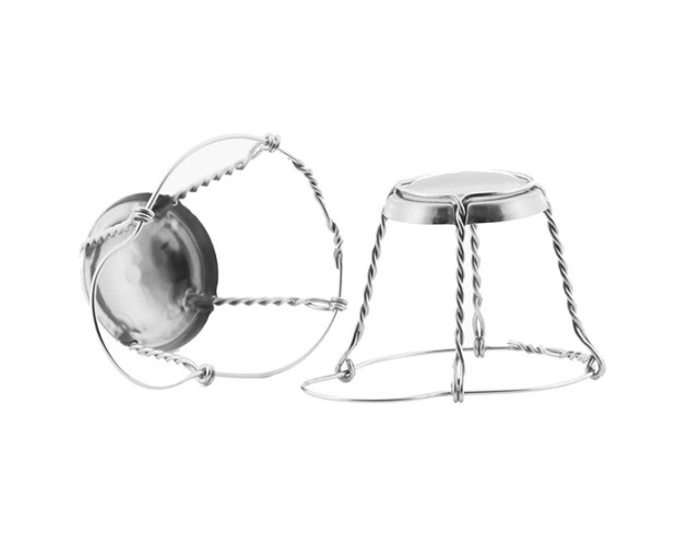 Košíček AGRAFA (100 ks) strieborná