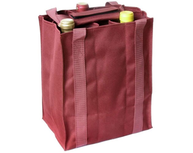 Taška na 6 fliaš vínová PULLTEX