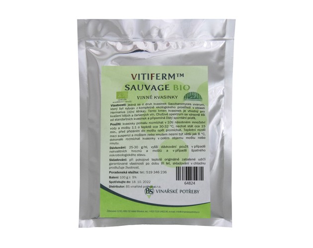 Kvasinky VitiFerm Sauvage BIO (100g)