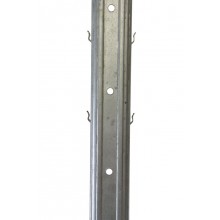 Stĺpik radový, plechový, pozinkovaný ( 3 x 5 x 250 cm )
