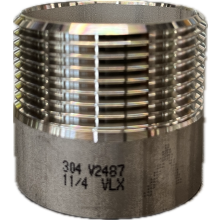 NIPEL navárací 1´´1/2 s vonkajším závitom INOX