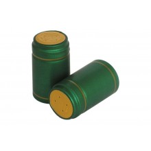Termokapsla zelená + zlatá metalíza (25x30,3x55mm)
