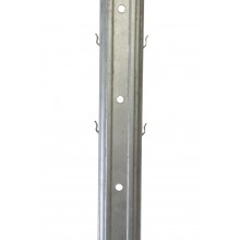 Stĺpik krajový, plechový, pozinkovaný ( 4,2 x 5 x 260 cm )