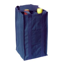 Taška na 4 fľaše modrá PULLTEX