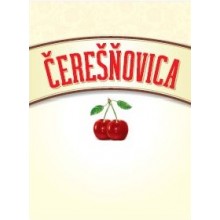 Etiketa Čerešňovica - samolepiaca