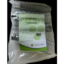 Košíček AGRAFA (100 ks) strieborná