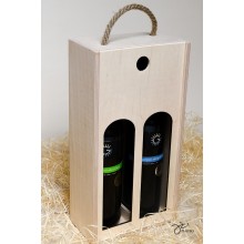 Kazeta na 2 flaše drevená (SVO - P2V)